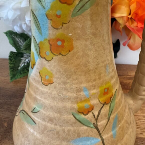 Chelsea England Art Deco Floral Pitcher Hand Painted Ceramic Vase English Potter - Picture 6 of 9
